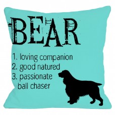 One Bella Casa Personalized Bear Throw Pillow HMW2260